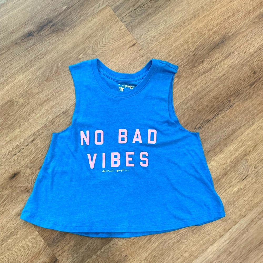 SPIRITUAL GANGSTER No Bad Vibes Crop Tank